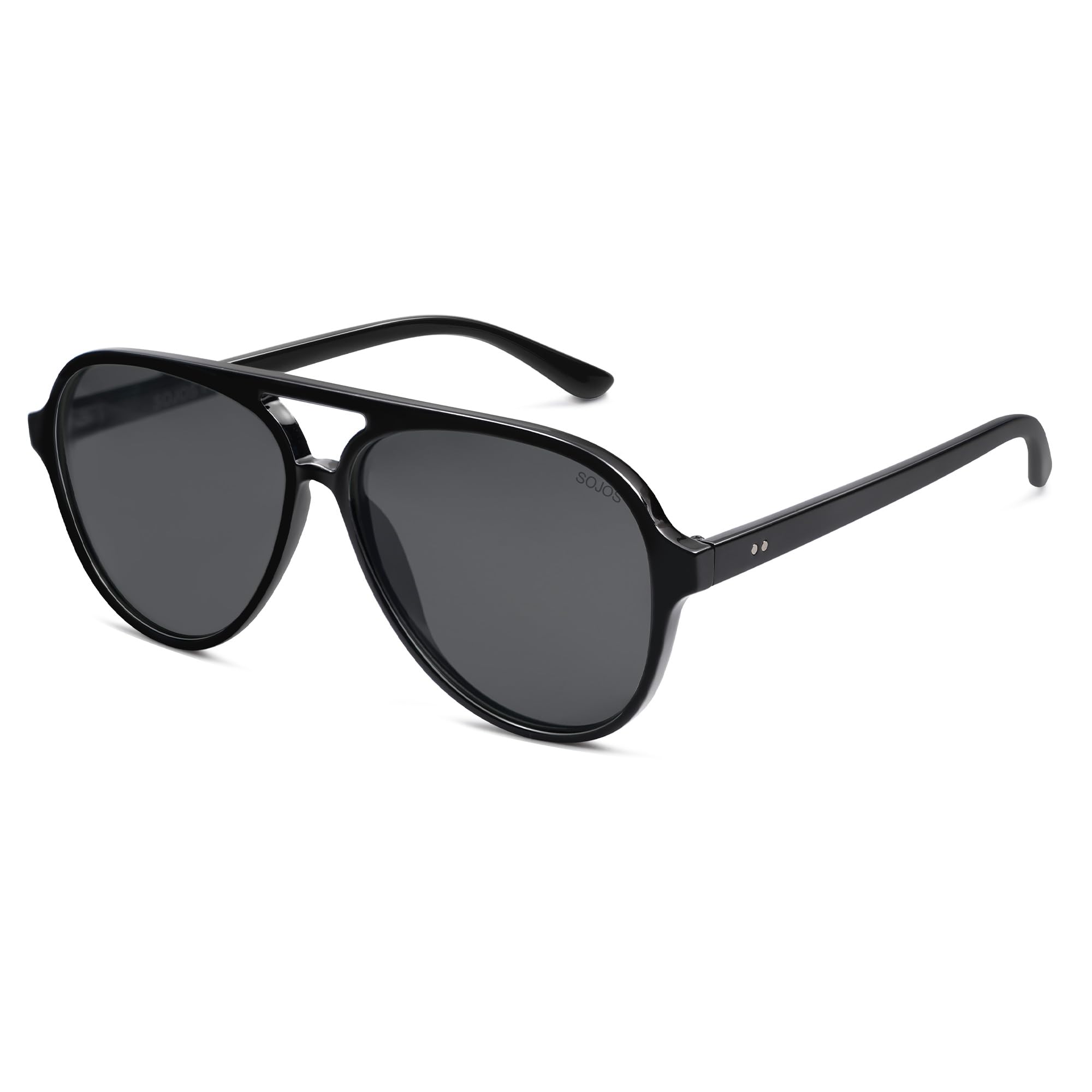 SOJOS Classic Polarized Aviator Sunglasses for Women Men, Retro Trendy Aviators Shades SJ2201