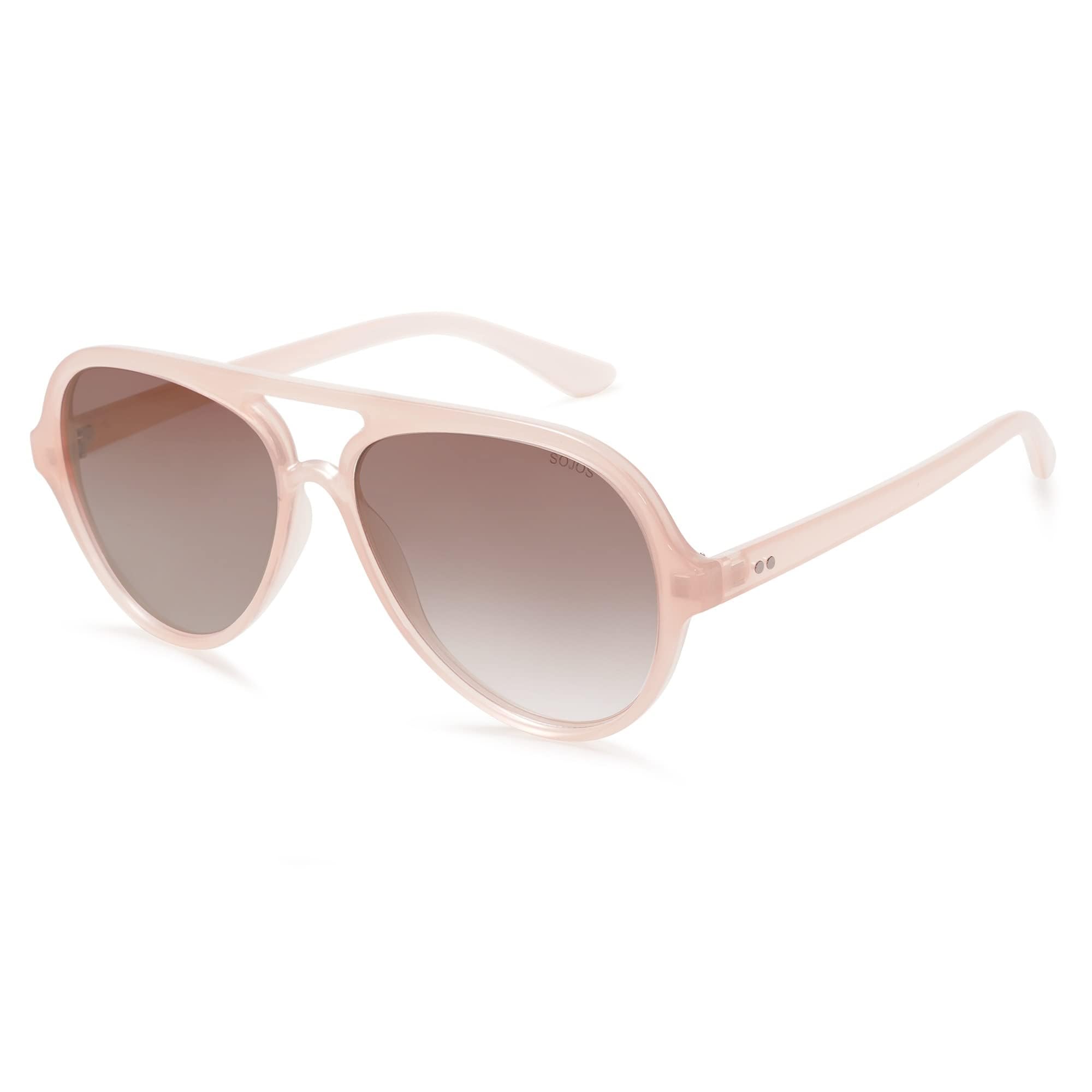 SOJOS Classic Polarized Aviator Sunglasses for Women Men, Retro Trendy Aviators Shades SJ2201