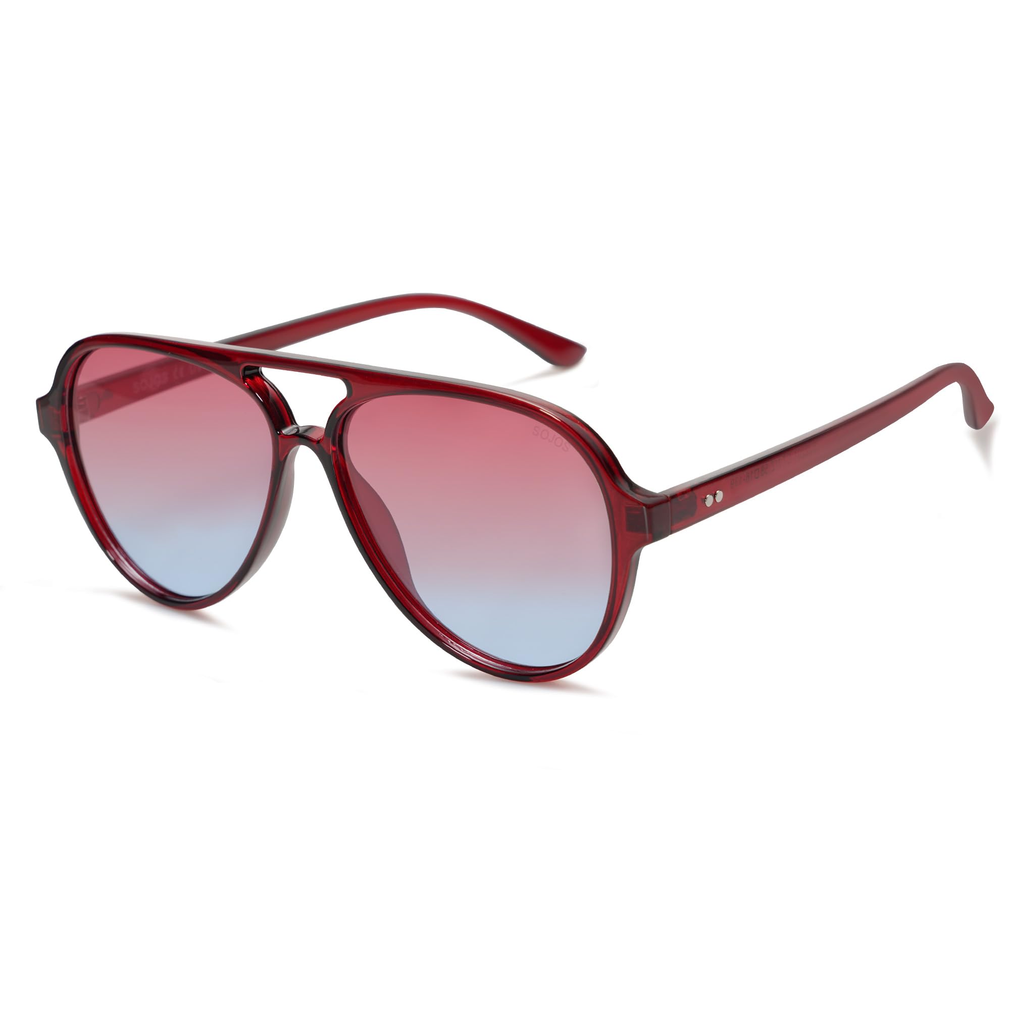 SOJOS Classic Polarized Aviator Sunglasses for Women Men, Retro Trendy Aviators Shades SJ2201