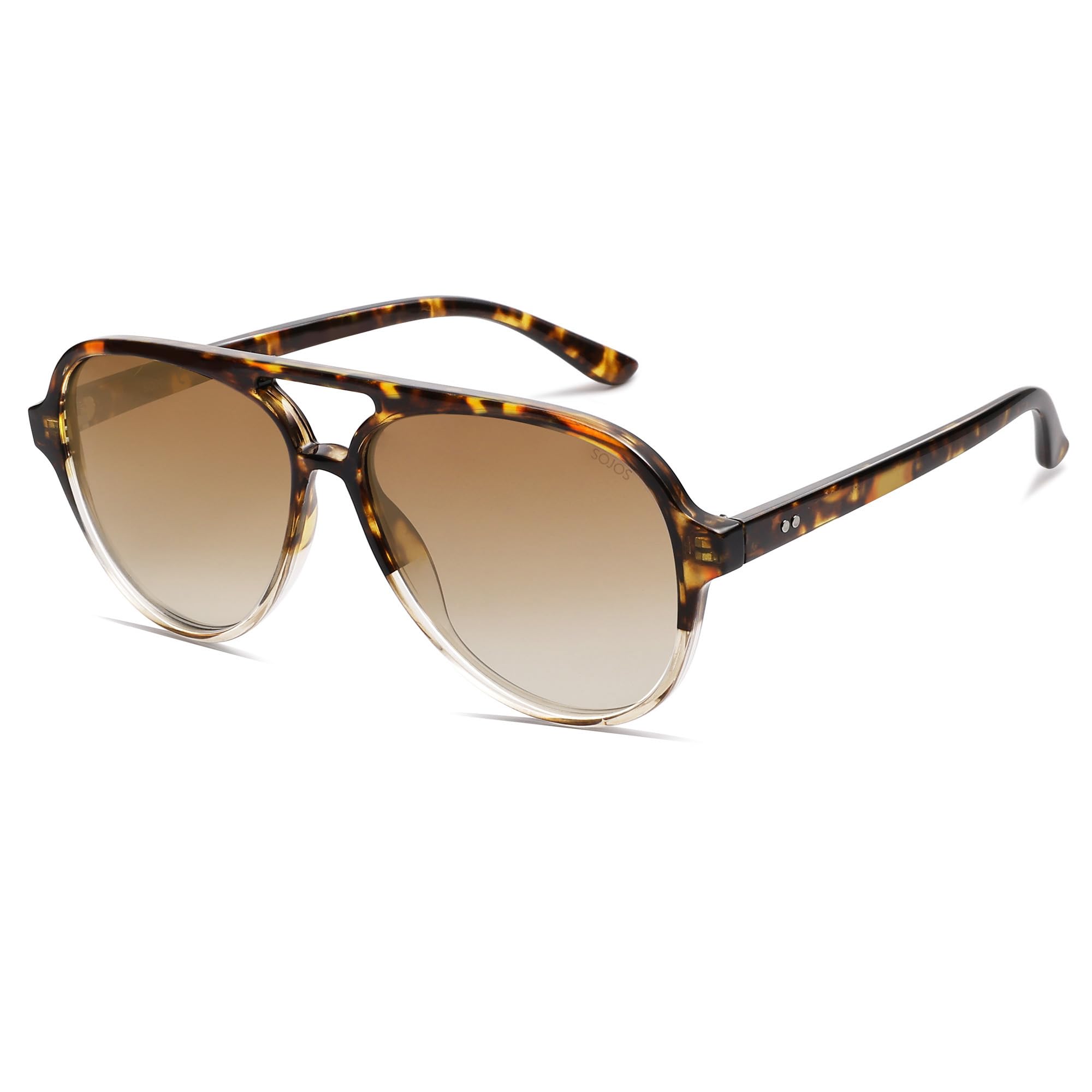 SOJOS Classic Polarized Aviator Sunglasses for Women Men, Retro Trendy Aviators Shades SJ2201