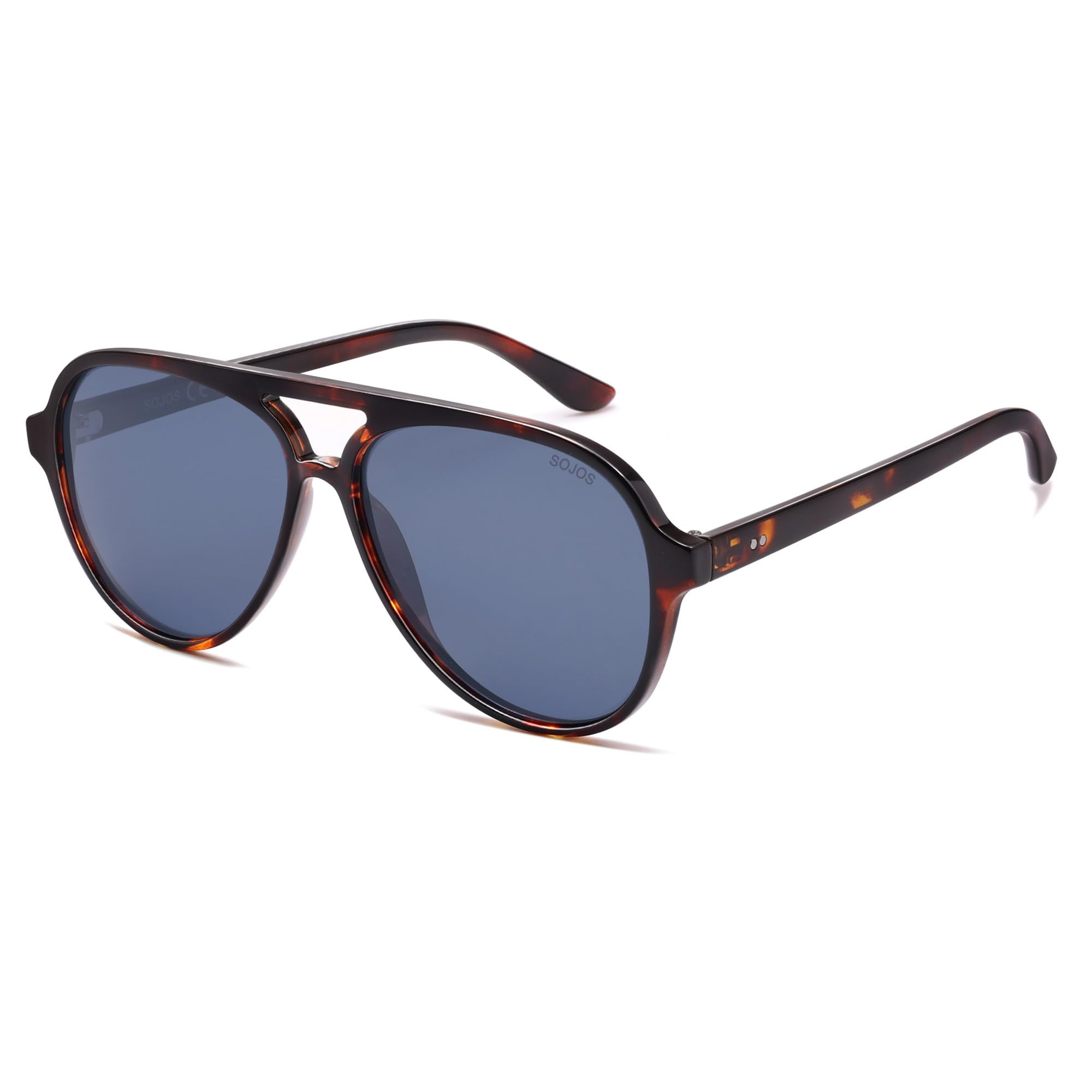 SOJOS Classic Polarized Aviator Sunglasses for Women Men, Retro Trendy Aviators Shades SJ2201